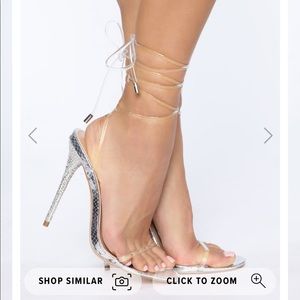 Lucky You Heeled Sandals - Silver